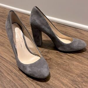 4inch grey heel